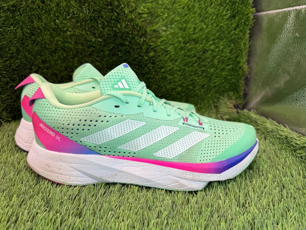 Adidas Adizero SL GV9090 Athletic Sneaker Womens 9.5 Green Mesh Gym Road Running